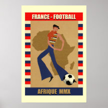 Cadeaux de la France Afrique MMX France Afrique du Poster