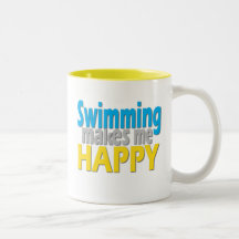 Cadeaux de natation pour des nageurs tasses