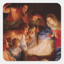 Cadeaux de scène de nativité pour Noël Autocollants