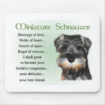 Cadeaux de Schnauzer miniature Tapis De Souris