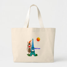 Cadeaux de singe de chaussette de Tour Eiffel Sacs