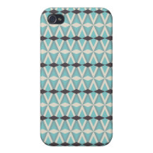 Cadeaux de tissage aztèques de motif de gris assez coques iPhone 4