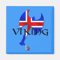 Cadeaux de Viking d'islandais pour le worldwid d'a aimants