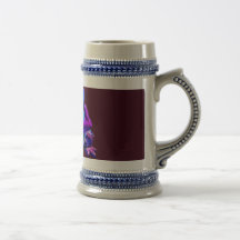 Cadeaux drôles pourpres bleus de grenouille coloré mugs à café