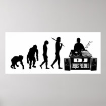 Cadeaux du DJ Dubstep de vitesse d'amants de vinyl affiches