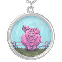 Cadeaux et accessoires de porc pendentif personnalisé