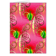 Cadeaux floraux Girly de vert de roses indien de r Cartes