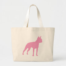 Cadeaux roses de chien de Boston Terrier Sac