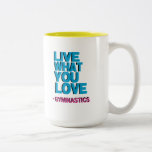Cadeaux roses de gymnastique tasse à café