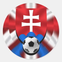 Cadeaux slovaques vibrants de la Slovaquie pour de Adhésif Rond