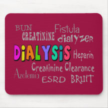 Cadeaux terminologiques de dialyse tapis de souris
