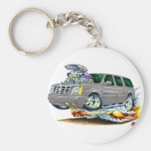 Cadillac Escalade Grey Truck Keychain