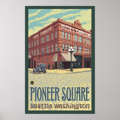 Cadillac Hotel - Pioneer Square Seattle, WA Poster by LanternPress