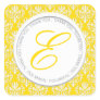 Cadmium Monogram Party Favour Stickers