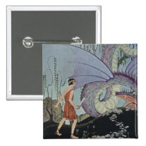 Cadmus and the Dragon buttons