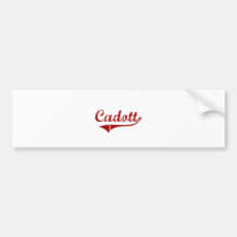 Cadott Wisconsin Classic Design Bumper Sticker