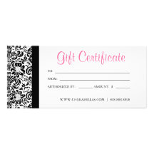 Cadre de damassé de rose de spa de salon de certif motif pour double carte
