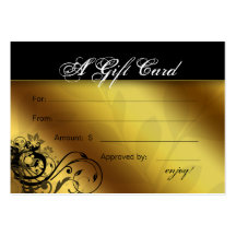 Cadre floral de papillon d'or de spa de chèque-cad cartes de visite personnelles