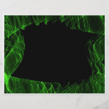 cadre vert prospectus avec motif