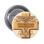 Caducée d'assistant de médecin badge avec épingle
