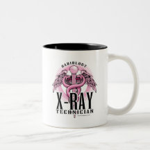 Caducée de rose de technologie de rayon X Mugs À Café