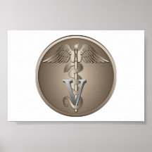 Caducée vétérinaire poster