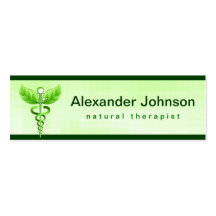 Caduceus Alternative Medicine Business Cards
