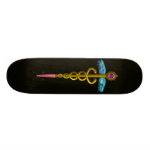 CADUCEUS ,black Skate Deck