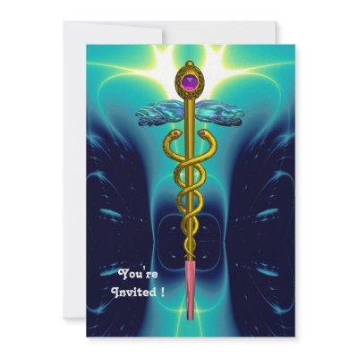 CADUCEUS  bright blue ,pink amethyst by bulgan_lumini