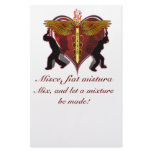 Caduceus Heart V-1, Misce, fiat mistura Stationery Paper