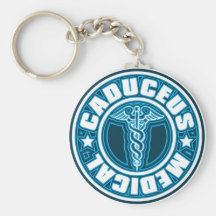 Caduceus Keychain