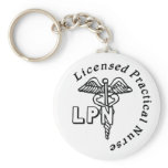 CADUCEUS LPN LOGO LICENSED PRACTICAL NURSE KEYCHAINS