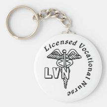 CADUCEUS LVN LOGO LICENSED VOCATIONAL NURSE KEY CHAIN
