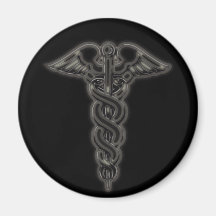 Caduceus Magnet