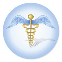 Caduceus Medical Symbol Sticker
