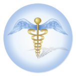 Caduceus Medical Symbol stickers