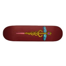 CADUCEUS , Red Skate Board