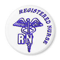 CADUCEUS RN LOGO REGISTERED NURSE MAGNET