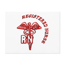 CADUCEUS RN LOGO REGISTERED NURSE POSTCARD