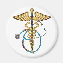 Caduceus & Stethoscope Magnet