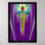 CADUCEUS , vibrant gold ametist