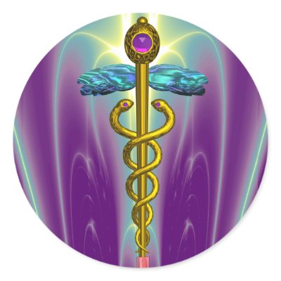 CADUCEUS , vibrant gold ametist by bulgan_lumini