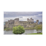 Caerphilly Castle Stretched Canvas Prints