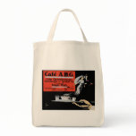 Cafe ABG Vintage Coffee Shop Ad Art Tote Bags