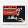Cafe ABG Vintage Coffee Shop Ad Art Mouse Pads