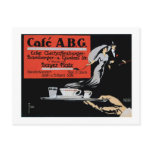 Cafe ABG Vintage Coffee Shop Ad Art postcards