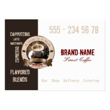 CAFÉ - affaires, carte de profil Cartes De Visite Professionnelles