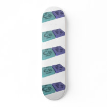 Cafe as Ca Calcium and Fe Iron Custom Skateboard