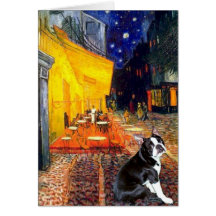 Cafe - Boston Terrier #4 Card