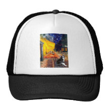 Cafe - Boston Terrier #4 Mesh Hats